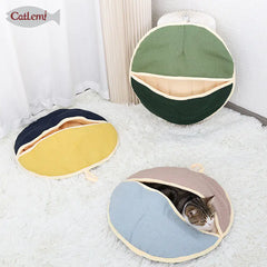 Cat Bed and Sleeping Bag with Dual Use Design