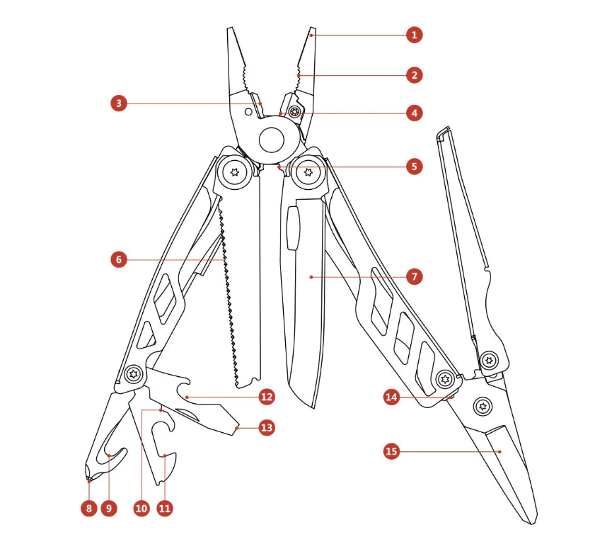 Xiaomi Mijia Multifunctional Folding Knife for Outdoors