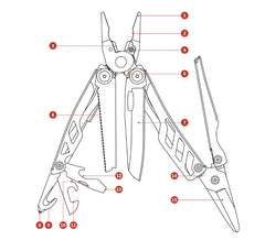 Xiaomi Mijia Multifunctional Folding Knife for Outdoors