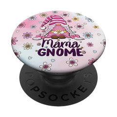 Flower For Mom Gnomies Cute Gnome Mom Happy Mothers Day PopSockets Standard PopGrip