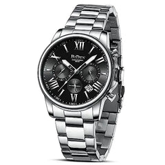 LN LENQIN Mens Watches Stainless Steel Watches for Men Waterproof Analog Quartz Watch Mens Wrist Watches with Date Luminous Fashion Casual Watches…