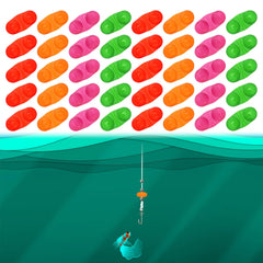 PESSILIN 40Pcs Catfish Rattle Bells Fishing Double Rattle Bell Fishing Attractor Catfish Rattles for Fishing Fishing Alarm Tools