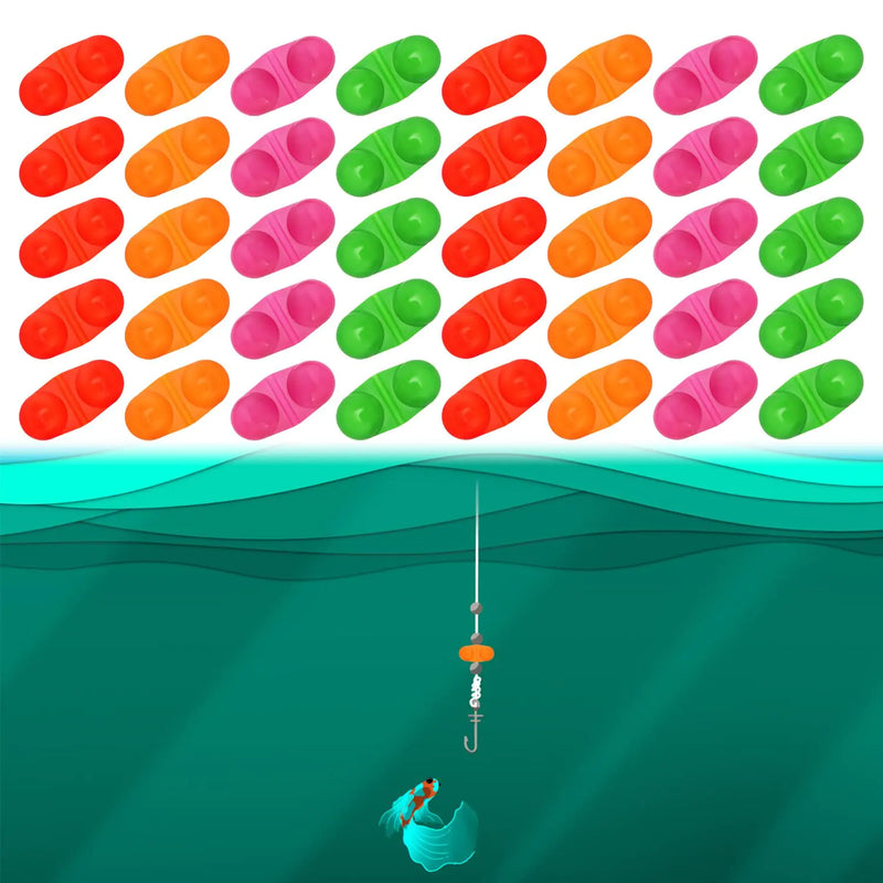 PESSILIN 40Pcs Catfish Rattle Bells Fishing Double Rattle Bell Fishing Attractor Catfish Rattles for Fishing Fishing Alarm Tools