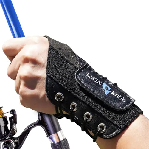 Fishing Wrist Brace Adujustable Fishing Wrist Straps for Fly Casting Practicing Beginner Fishing Wrist Wraps for Holding Fishing Rod Fishing Pole Stable Wrist Support Belt for Forward Casting Left