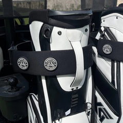 Magnetic Golf Cart Sleeve Utility Strap - Securely Attach Your Lightweight Golf Accessories to Your Golf Cart with Powerful Magnets and Durable Design Golf Accessories Golf cart Accessories (Black)