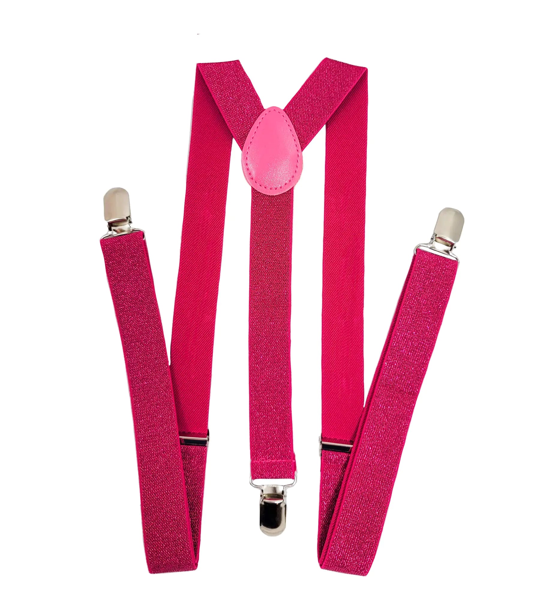 2 Brothers Unlimited Inc 2BU MENS WOMENS FASHION GLITTER SPARKLE SUSPENDERS (Hot Pink)