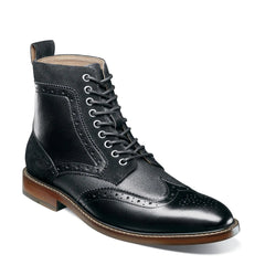 Stacy Adams Mens Finnegan Wingtip Boot Fashion Black Multi 7