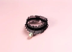 Velvet Lace Adjustable Pet Collar with Insect Repellent