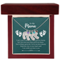 Engraved Baby Feet with Birthstones Necklace - To My Mama