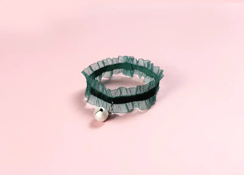 Velvet Lace Adjustable Pet Collar with Insect Repellent