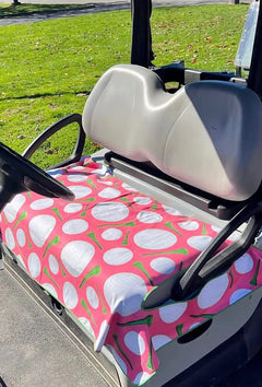 Golf Cart Essentials | Microfiber Golf Cart Seat Cover | American Flag Design | Lightweight Golf Blanket | Portable | Sports | Golf Accessories | Club Car | EZGO