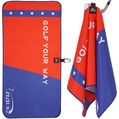 Zeceliko Magnetic Golf Towel - Golf Accessories for Men and WomenStrong Magnets Attach The Golf Towel to Golf Bag or CartEasily Cleans Dirt from Golf Clubs and Golf BallsIdeal Golf Gifts