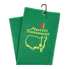 NUMJAW Masters Tournament Golf Towel with CarabinerMicrofiber Golf Towels for Golf BagsFunny Golf Gifts for Men Women