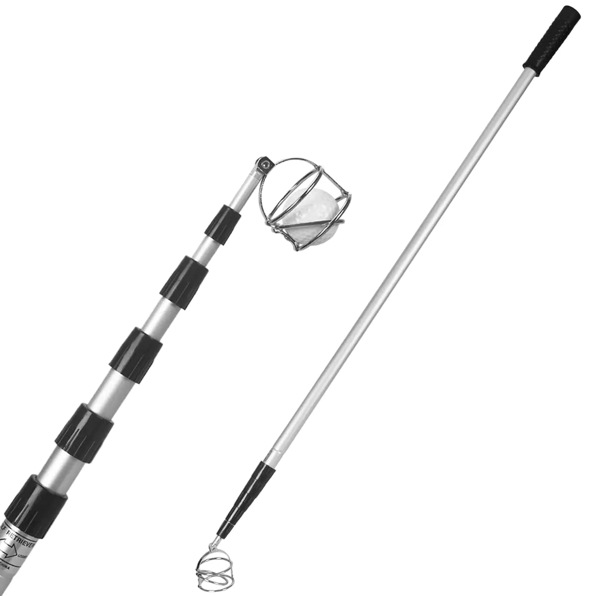 HOW TRUE Golf Ball Retriever 18ft Golf Ball Retriever Telescopic for Water Aluminum Alloy Golf Ball Picker Grabber Golf Accessories for Man Golf Gift