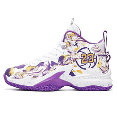 FAZITIAO Mens Basketball Shoes Fashion Printed Sneakers Purple