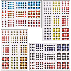 Fishing Lure Eyes 3D/4D/5D Fly Tying Eyes Lifelike Artificial Realistic Epoxy Fishing Eye for Fishing Lure Making Kit Holographic Fishing Accessories for Fishing Baits DIY