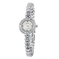 Clastyle Elegant Silver Wrist Watch Gift for Women Bling Rhinestones Slim Bracelet Watch for Mom Fashion Mothers Day Gifts Watch for Women