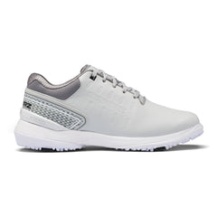 SQAIRZ Speed ProS2 Mens Athletic Golf Shoes Golf Shoes Designed for Balance & Performance Replaceable Spikes Waterproof Golf Shoes Men with Spikes Mens Golf Shoes Golf Footwear Gray/White 10