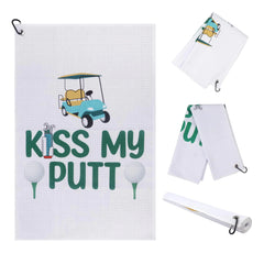 24" X 16" Golf Towels for Golf Bag Funny Golf Towel with Clip Golf Accesserios Gifts for Men Women