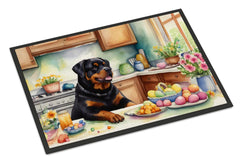 Decorating Easter Rottweiler Doormat