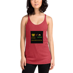 Women's Racerback Tank (challenge Accepted logo)
