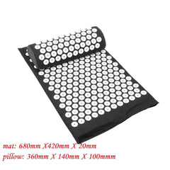 Acupressure Spike Massage Yoga Mat with Pillow