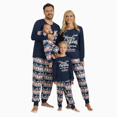 Christmas Pajamas PJS for Family Matching Family Couple Xmas Christmas Pajamas PJS Matching Sets Christmas Pajamas Letters Print Men