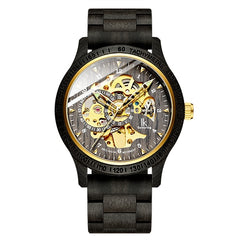 Free- Classic Wooden Men's Mechanical Watch