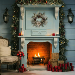 Christmas Wreath 20 Inch Christmas Door Decoration Garland With Warm Lights