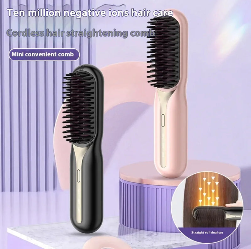 Wireless Charging Hair Straightening Comb