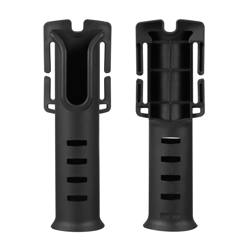 Timsec Belt Fishing Rod Holders 2 Pack Portable Waist Belt Fishing Rod Holder Adjustable Pole inserter Fishing Rod Accessories for Surf Kayak Outdoor Fishing (Black)