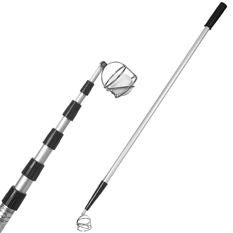 HOW TRUE Golf Ball Retriever 18ft Golf Ball Retriever Telescopic for Water Aluminum Alloy Golf Ball Picker Grabber Golf Accessories for Man Golf Gift