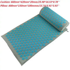 Acupressure Spike Massage Yoga Mat with Pillow