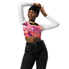 Recycled long-sleeve crop top (Mr.One2)