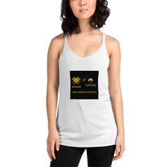 Women's Racerback Tank (challenge Accepted logo)