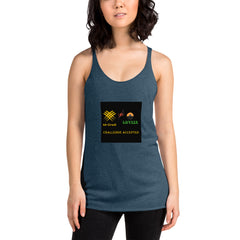 Women's Racerback Tank (challenge Accepted logo)